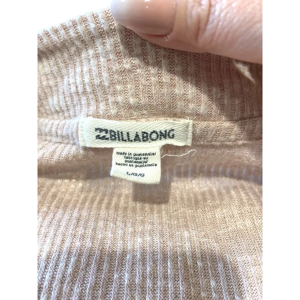 Billabong Wrap Sweater Beige Size L - Image 3