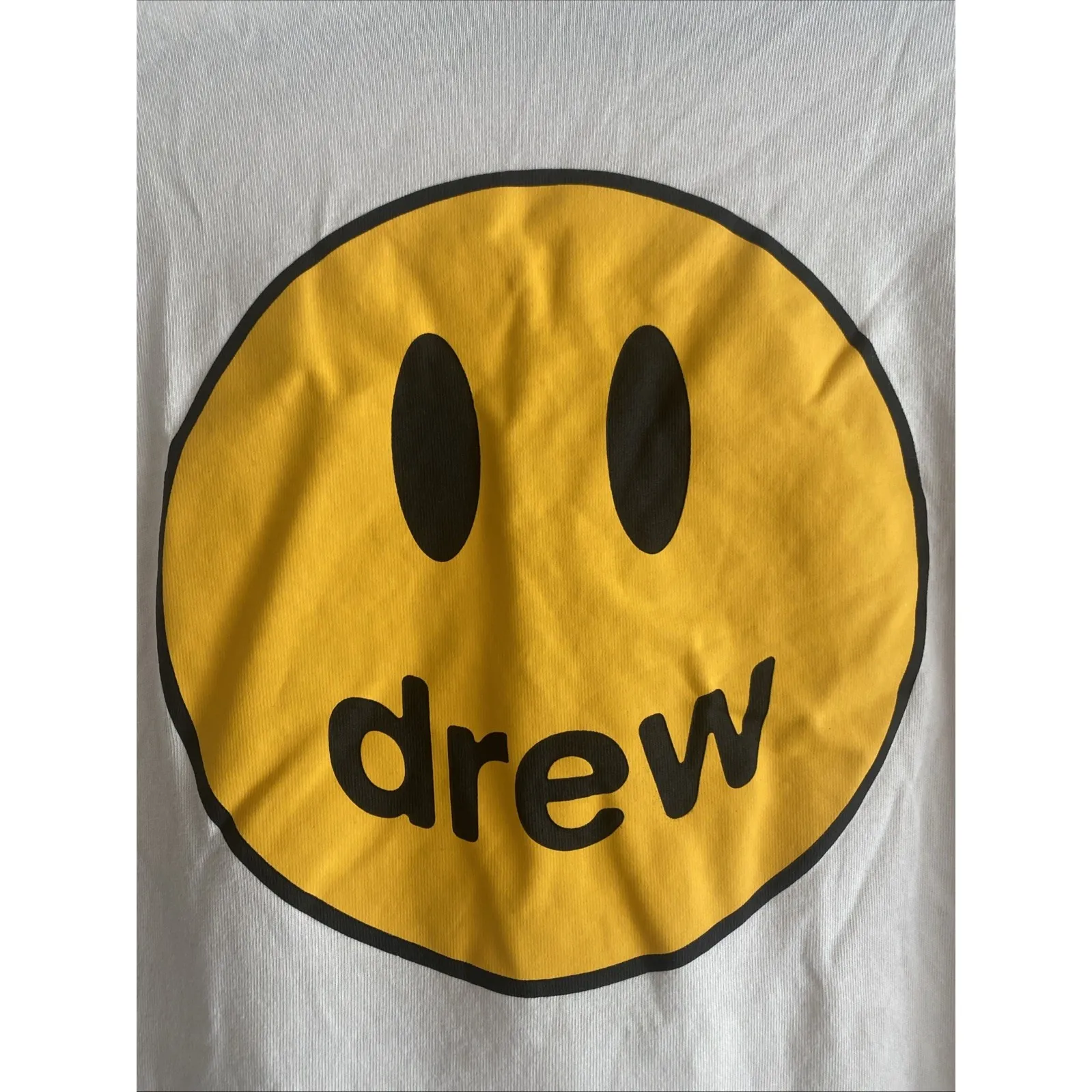 Drew House Womens XXS Oversized Ivory Smiley Graphic Tee - Image 2