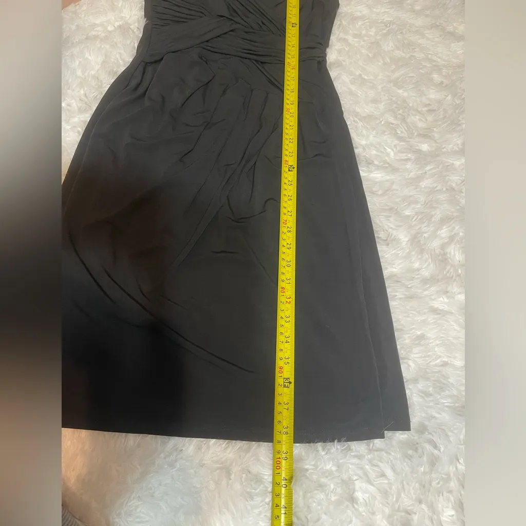 Jax black faux wrap dress cocktail elegant glam woman’s size 6 - Image 6