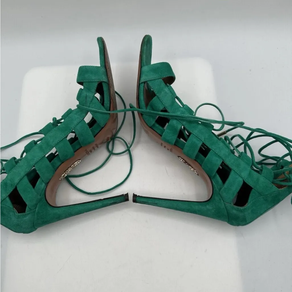 Aquazzura Amazon heels Green Size 9 - Image 9