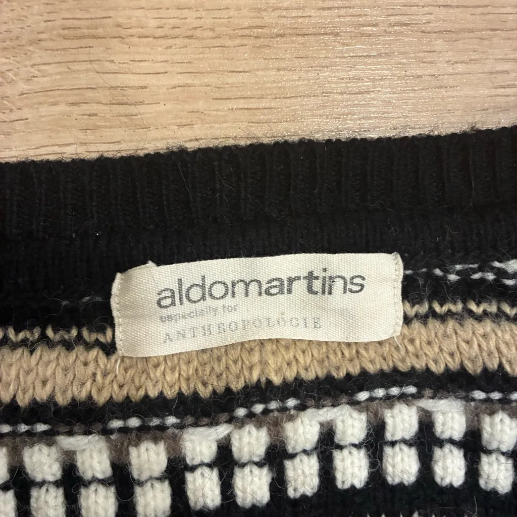 Aldomartins x Anthropologie Oona Longline Cardigan Duster 3D Knit Size S Brown - Image 6