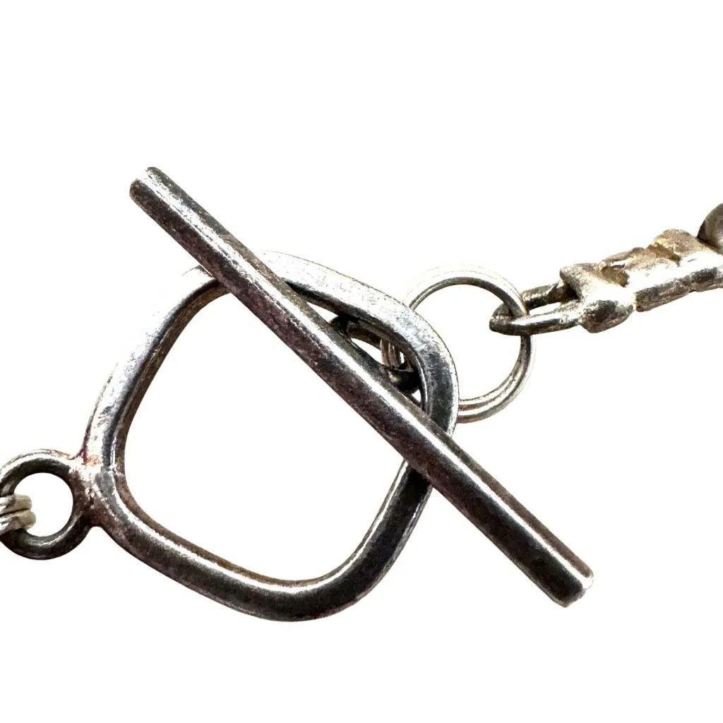 Smoky Glass & Red Acrylic Bead Statement Necklace sterling clasp - Image 9