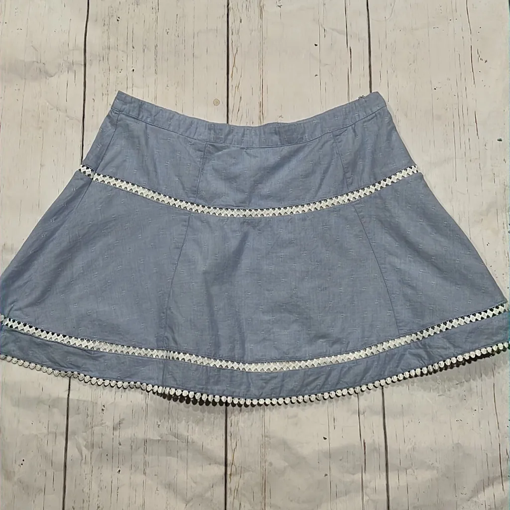 White House black market light blue casual short skirt - Image 3