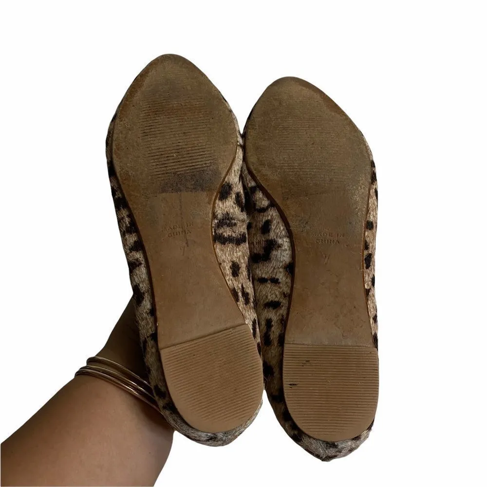 Madewell Calf Hair Pointed Flat Shoes Sz 7 - Image 6
