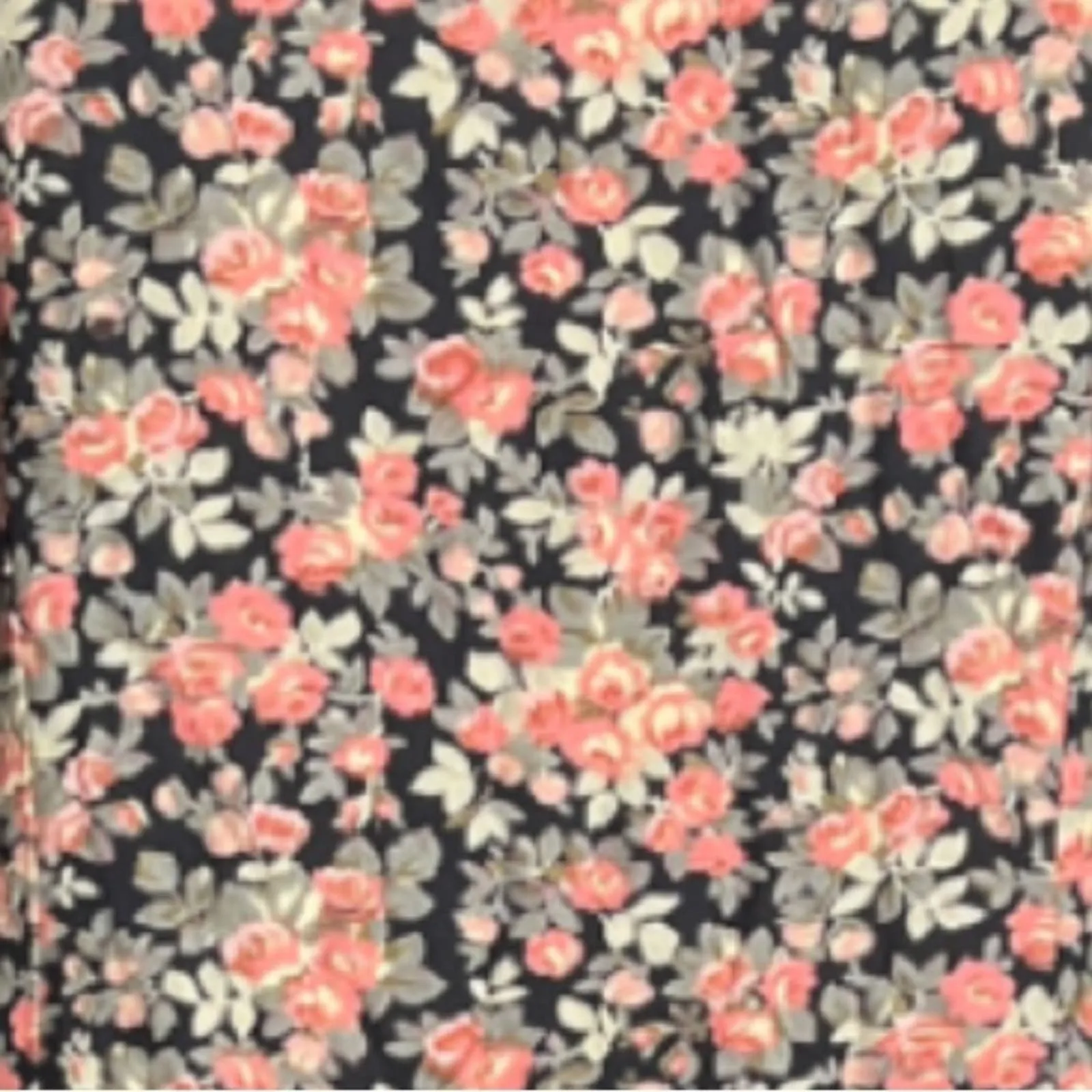 E.D. Michaels Dress Womens 8 10 Petite Fit & Flare Black Pink Floral Vintage Y2K Size 8P - Image 6