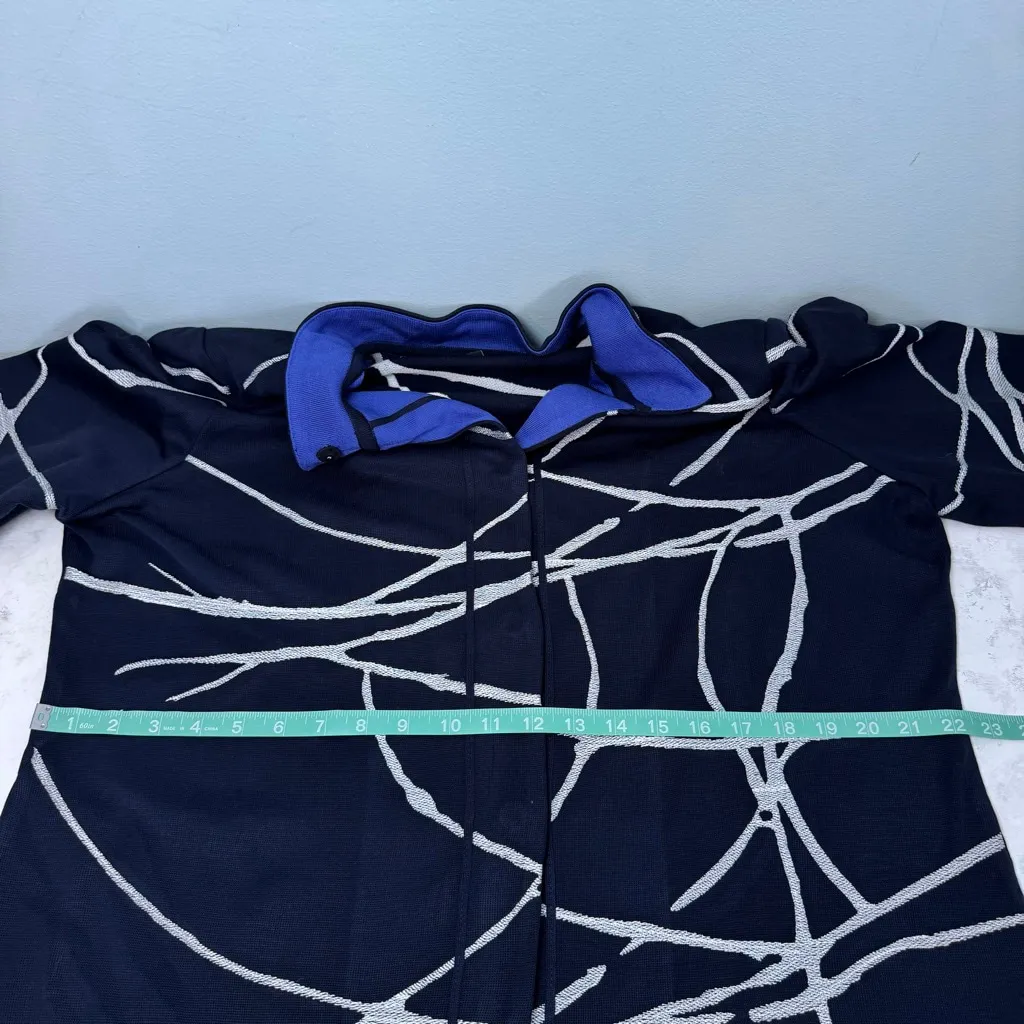 Ming Wang Navy Blue White Blazer Jacket Sweater Cardigan XL - Image 7