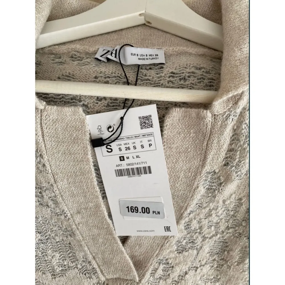 Zara knit pointelle sweater midi dress NEW - Image 7