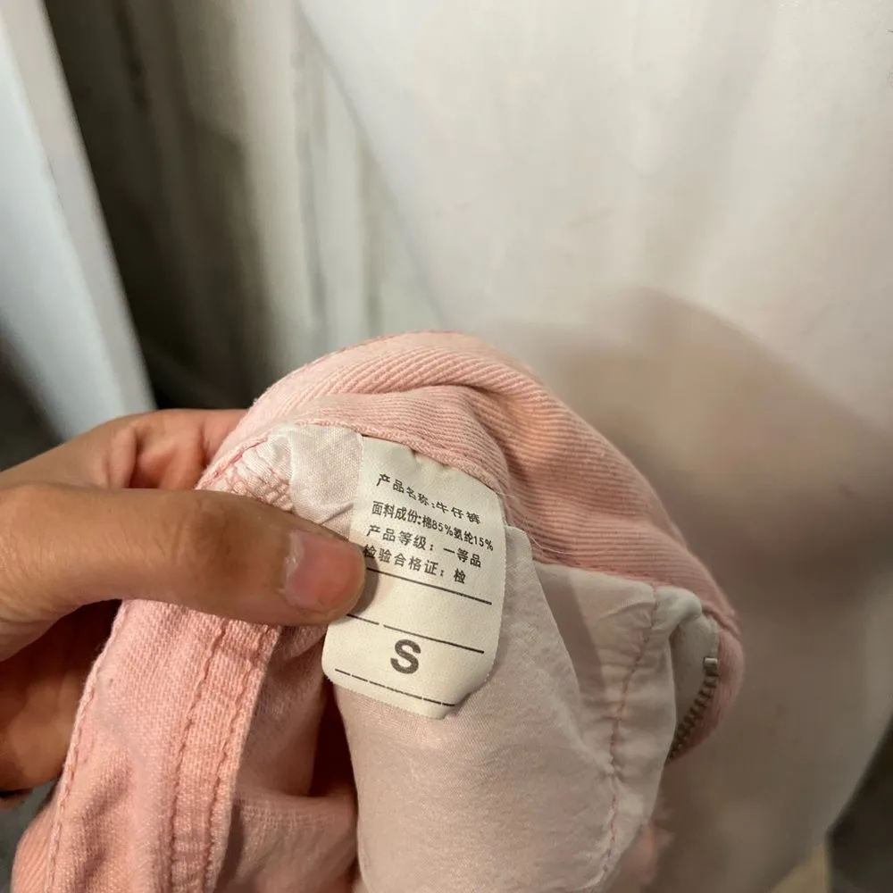 Pink jean shorts Pink - Image 3