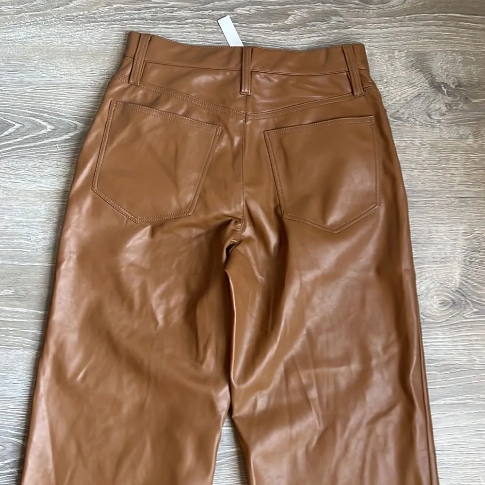 NEW madewell The Perfect Vintage Wide-Leg Pant: Faux Leather Edition - Image 12