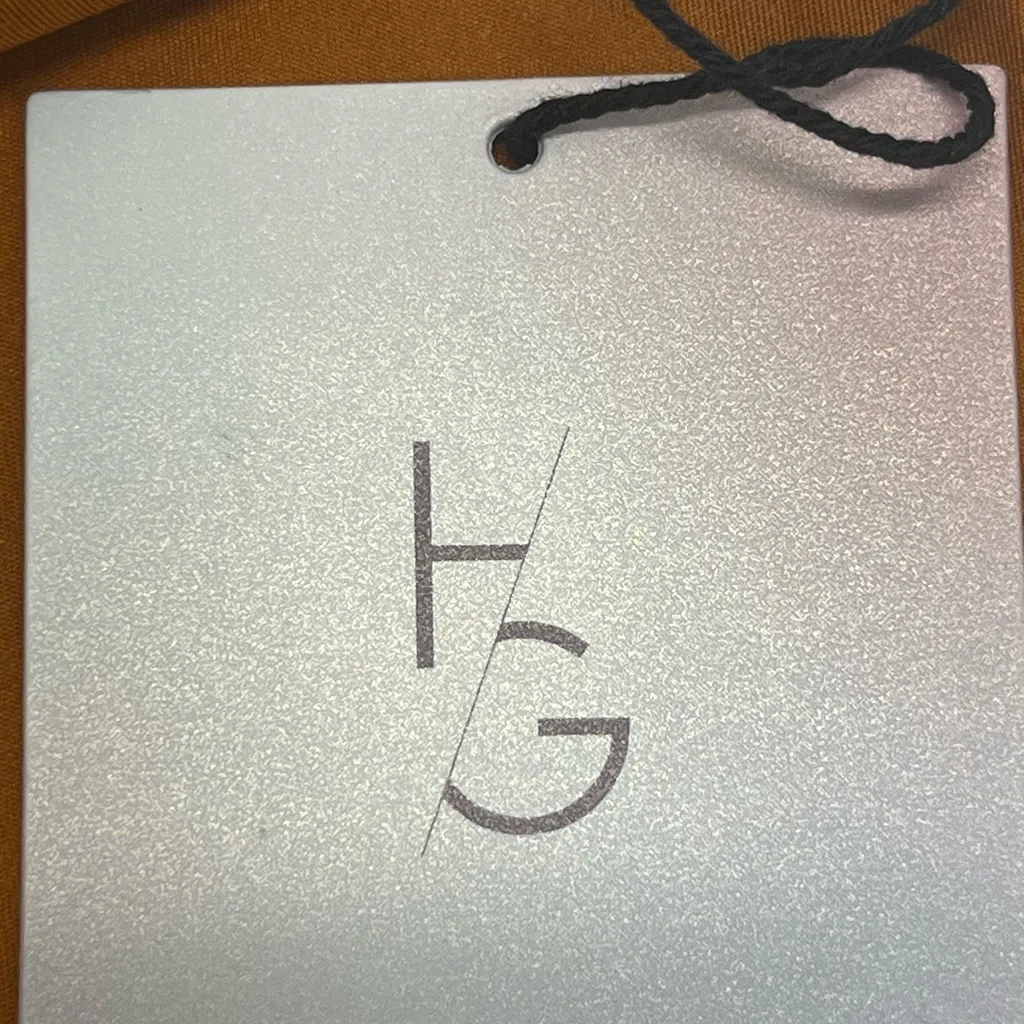 HAPPILY GREY FLARE LEG LEGGINGS WITH‎ KNOT WAIST S MUSTARD NEW Orange - Image 7