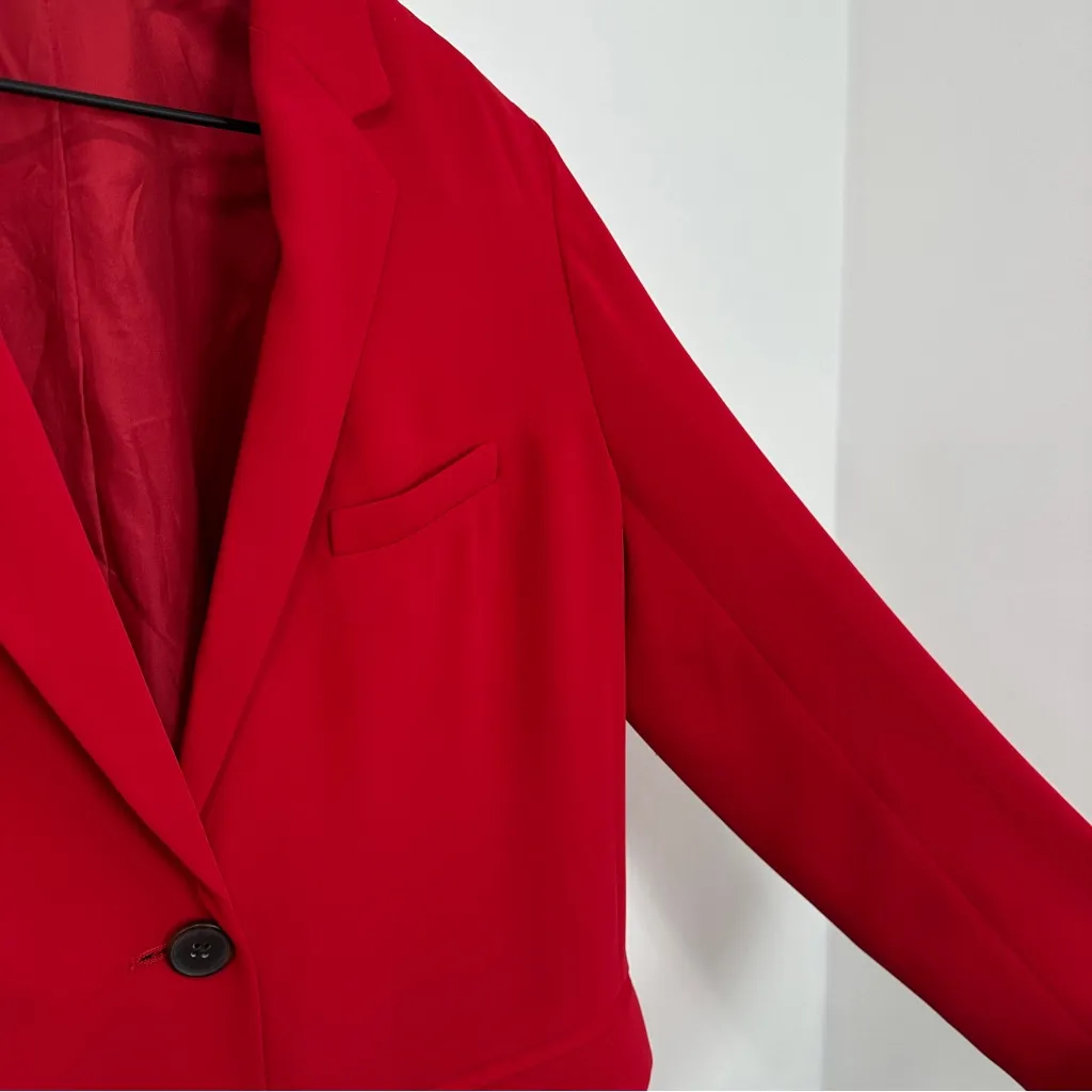 Aritzia Babaton Demy Oversized Blazer in Red size XS - Image 6