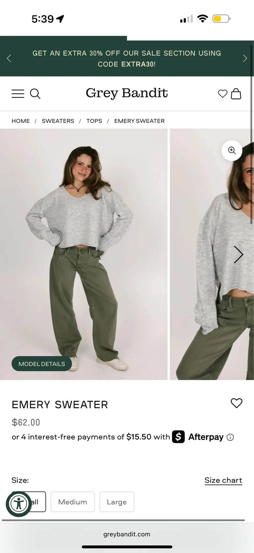 Grey Bandit Grey Sweater - Image 5