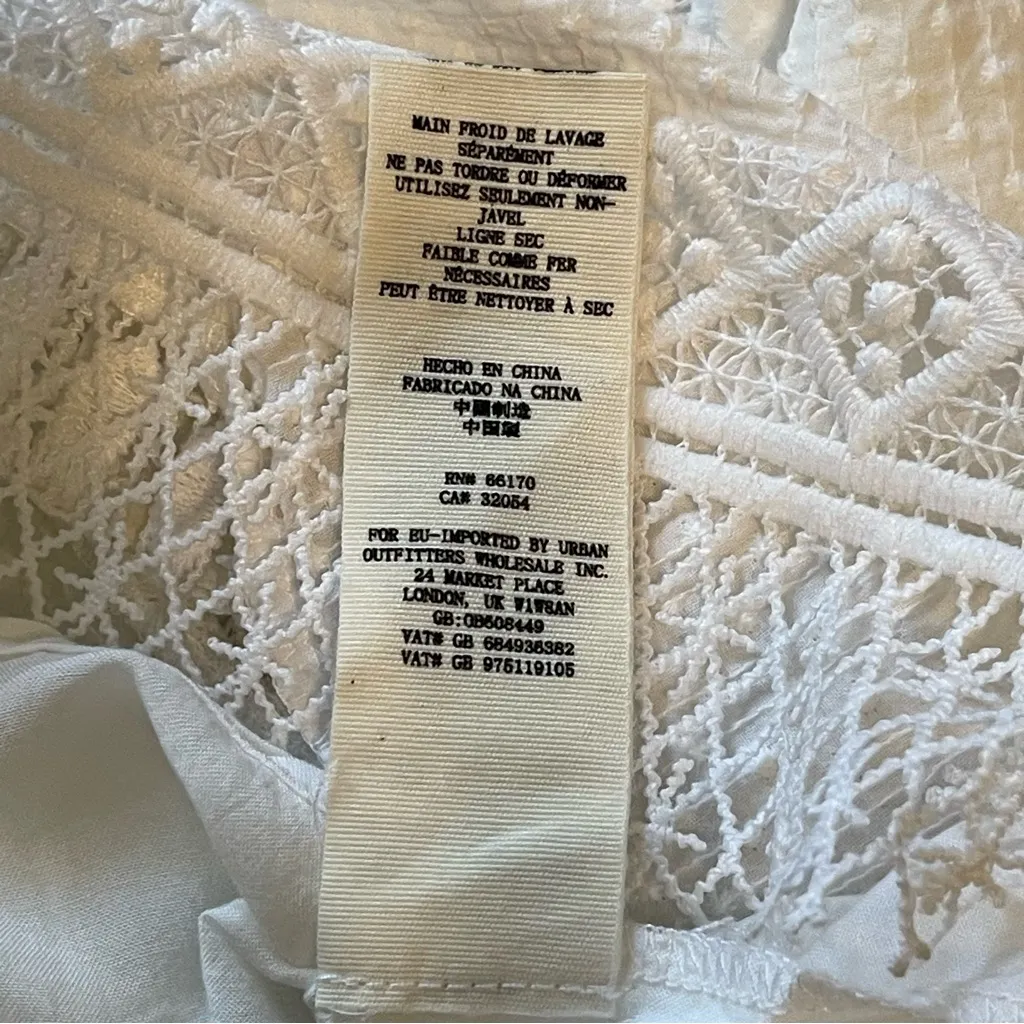 Free People White Tiered Ruffle Jumpsuit - Image 8