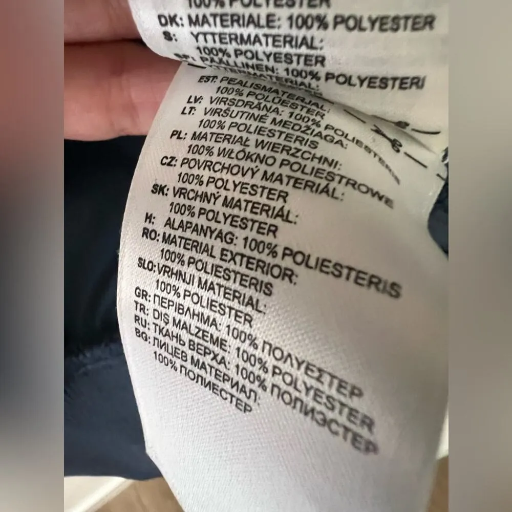 Women’s Adidas x Stella McCartney Blue Windbreaker Jacket Size Small - Image 3