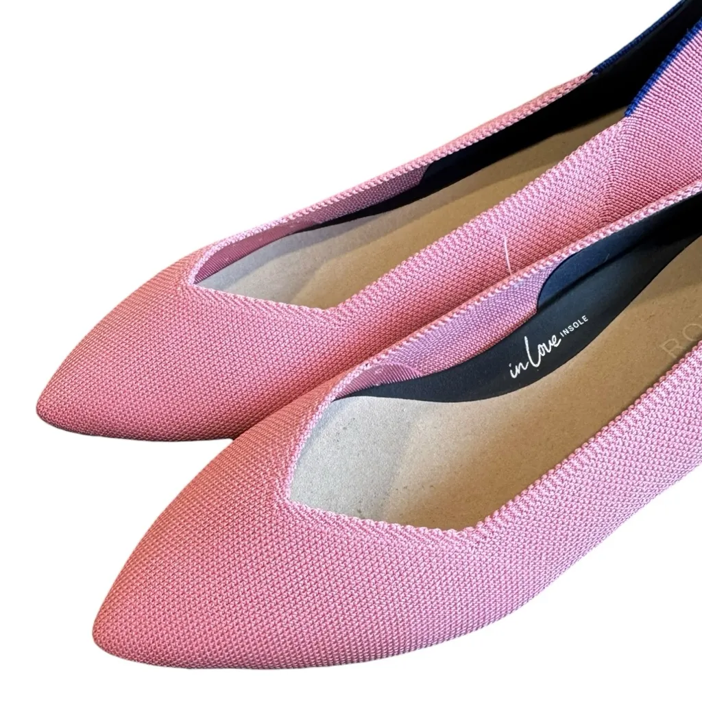 Rothy's  High Point Knit Heel Tulip Pink 9.5 Cushioned - Image 4