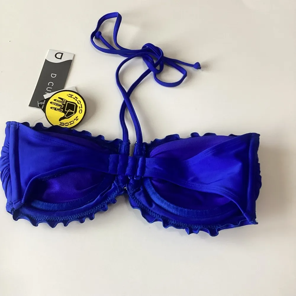 Body Glove smoothies Vibrant Blue bandeau Bikini Top D cup - Image 5