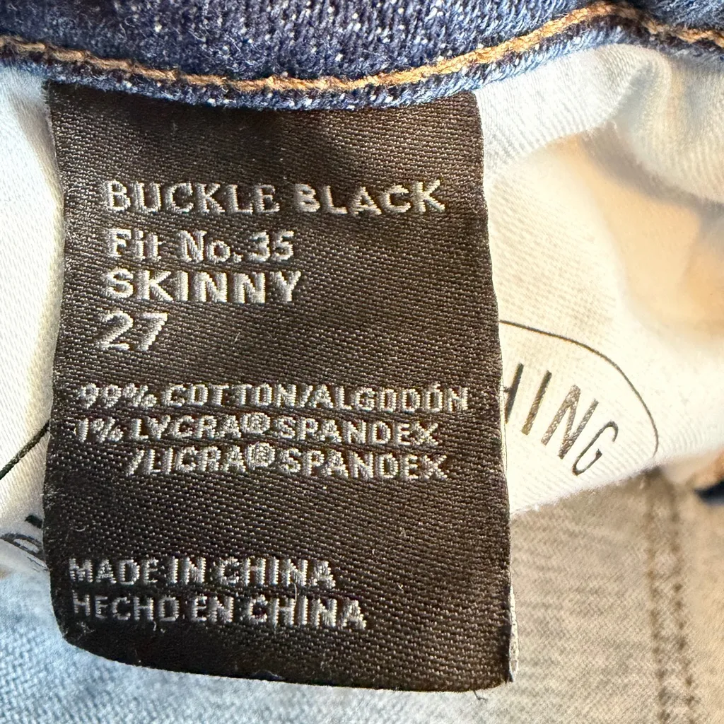 Buckle Black - Fit No.35 - Skinny Size 27 - Image 3