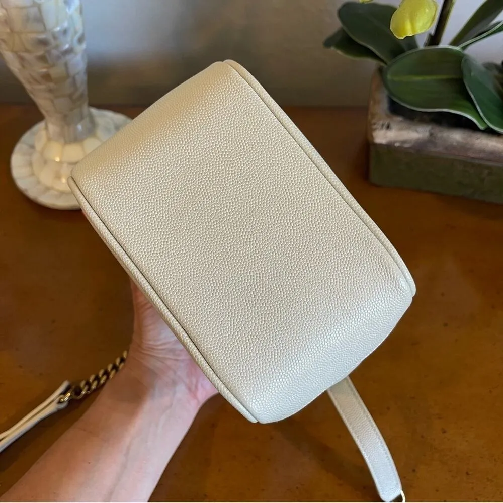 LIKE NEW Saint Laurent 80s Vanity YSL Crossbody Bag in Quilted Grained Leather - Image 8