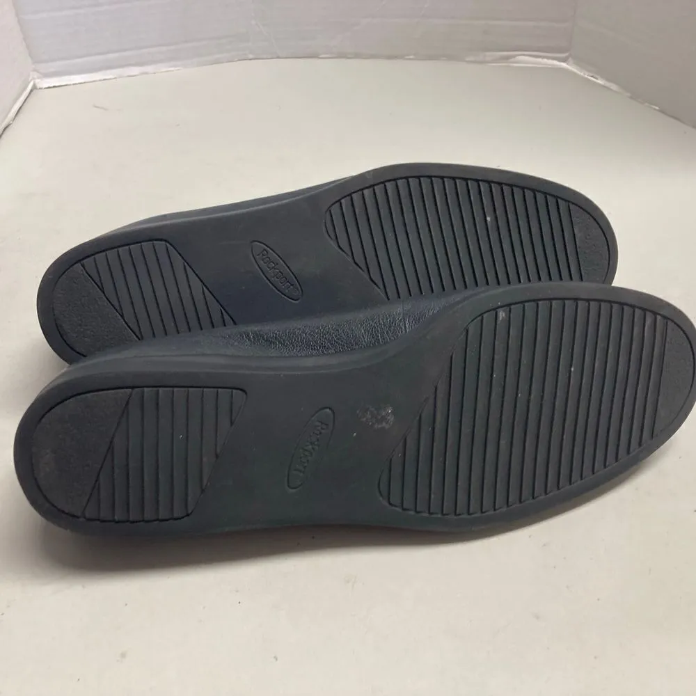 ROCKPORT Women’s Slip on‎ Shoes Blue Gray Size 8.5 W Leather WE2016P9 - Image 4