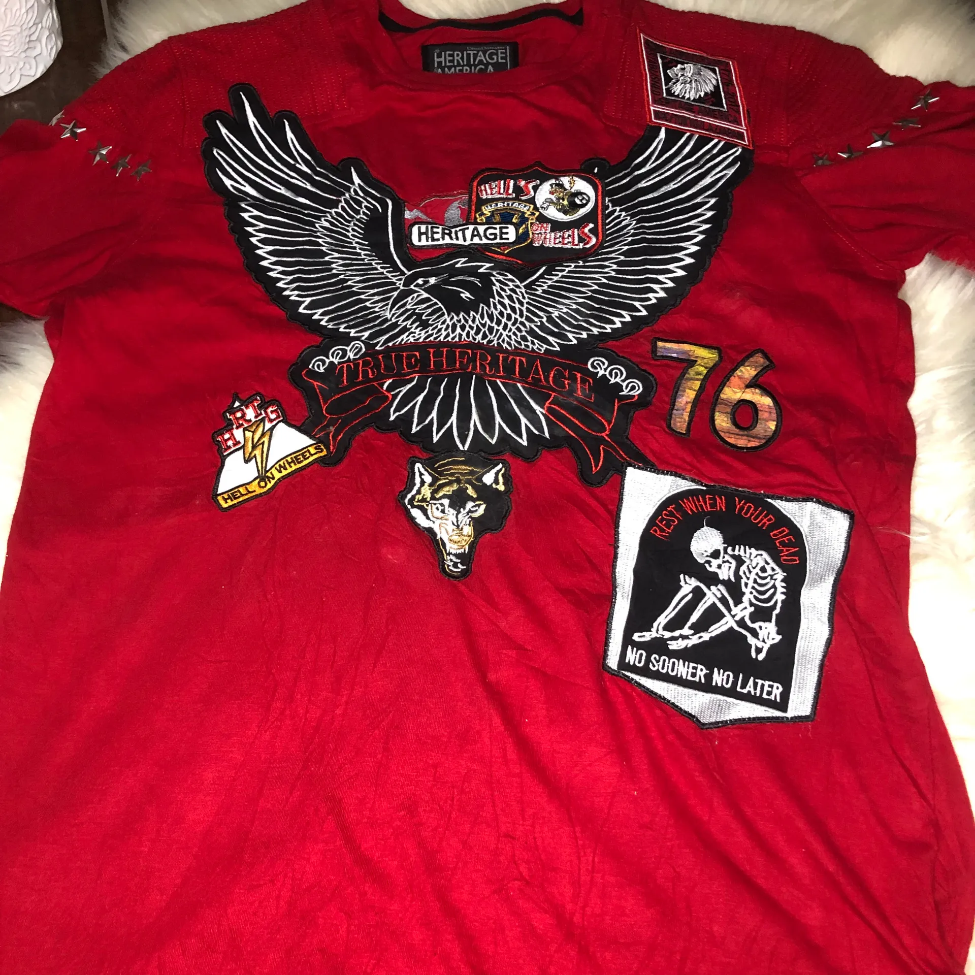 Hell on Wheels tee fitted large - Image 3