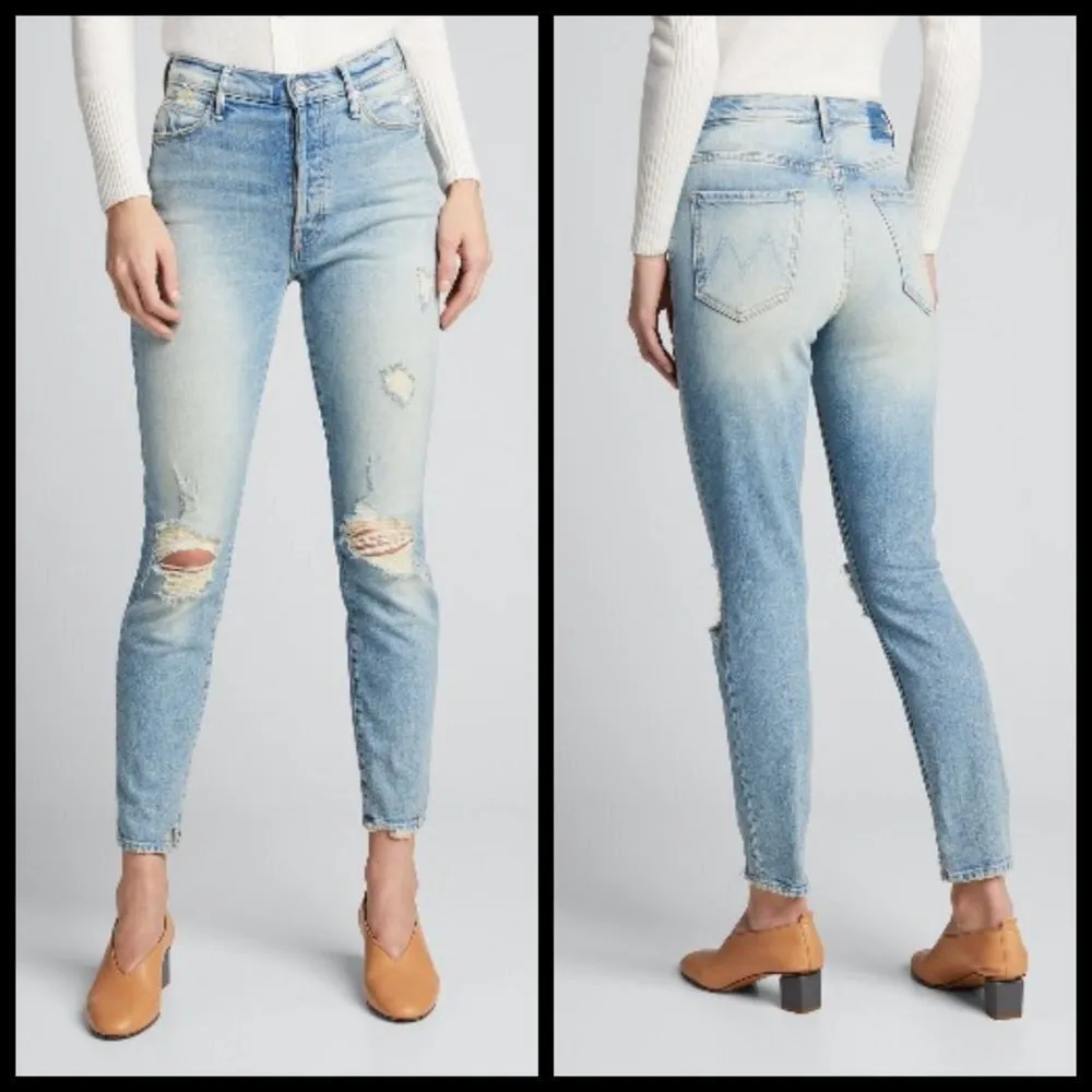 đź’•MOTHER SUPERIORđź’• Super Stunner Ankle Jeans Say Amen Again! 26 *Missing Button Blue - Image 3