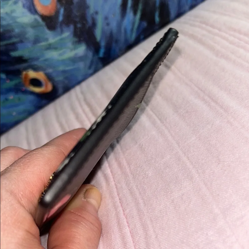 NWT Kate Spade Black Floral Card Holder - Image 6