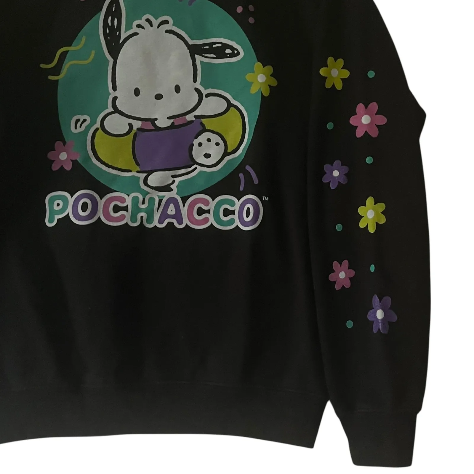 Pochacco Sweatshirt Sanrio Ripple‎ Junction Anime Cute Crewneck Pullover Top M - Image 3