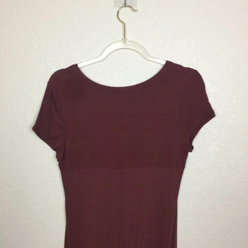NINA LEONARD Maroon Midi Dress Size M - Image 6