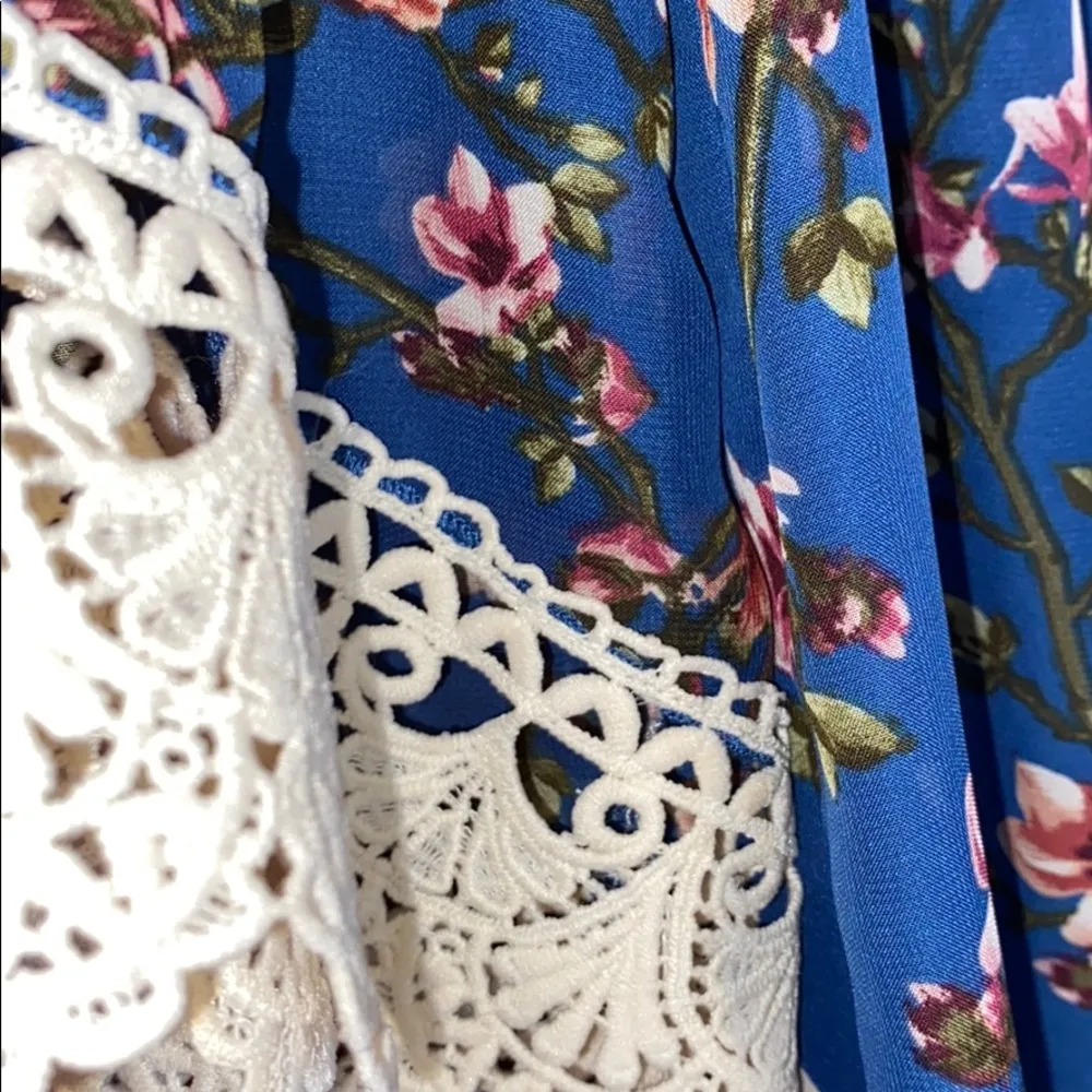 A Byer Floral off-shoulder mini dress - Image 3