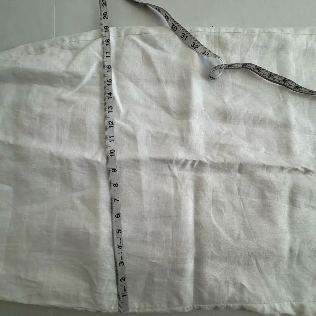 DISSH Roberts line maxi skirt white 100% linen size 4 - Image 13