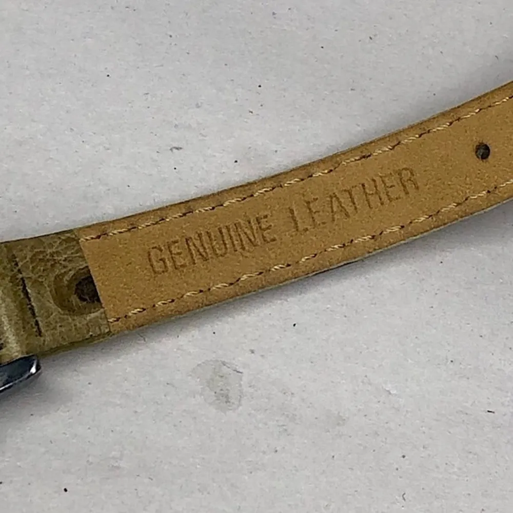 JUDITH JACK Swiss Movement MOP Face Marcasite Bezel Alligator Band Watch NWOT Brown - Image 9