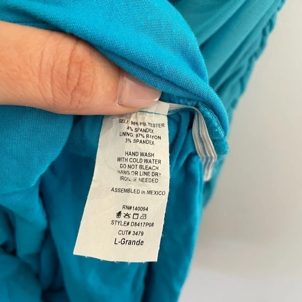 See You Monday Los Angeles Blue Form Fitted strapless dress size large NWT - Image 6