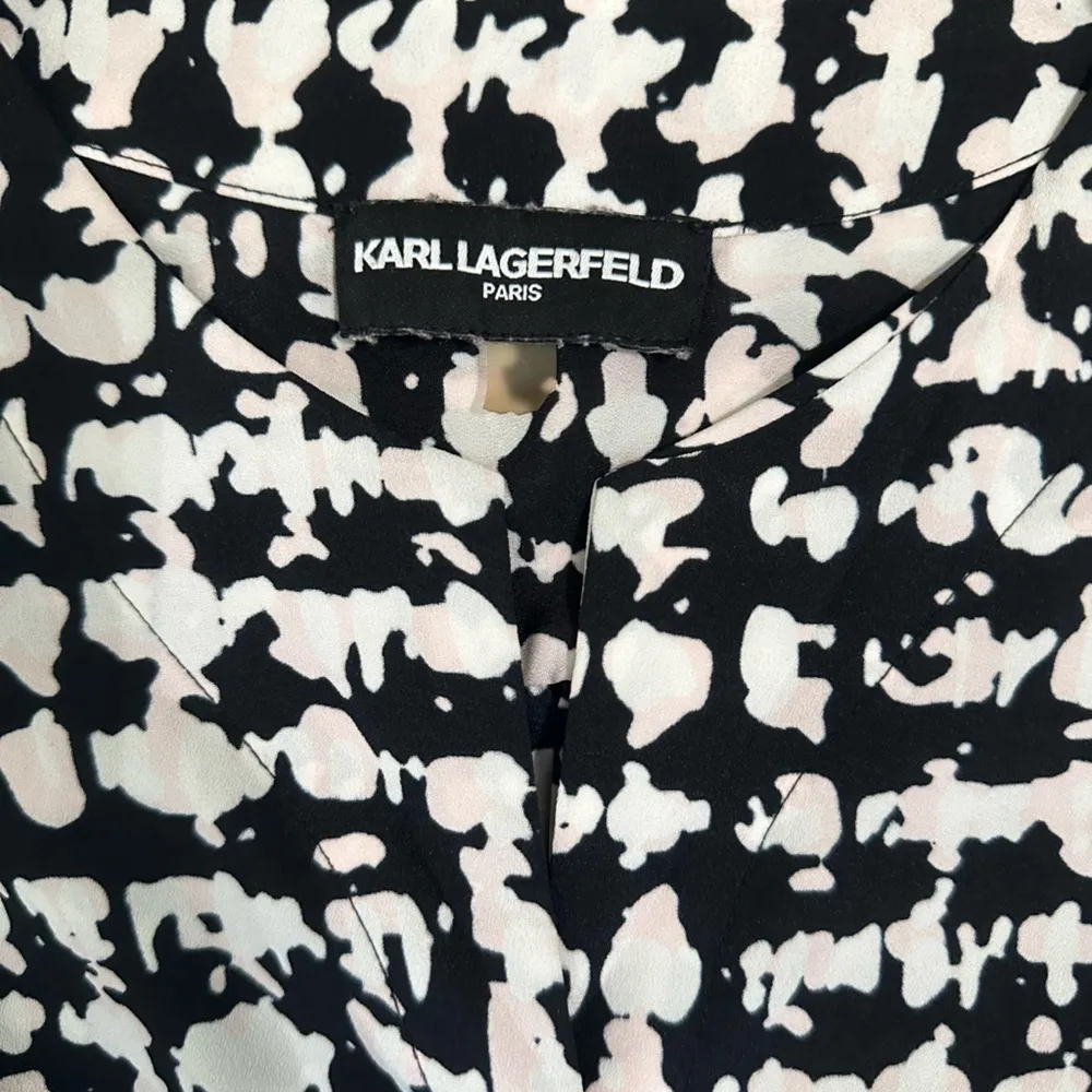 Karl Lagerfeld Button Up Tank Top Blouse - Image 2