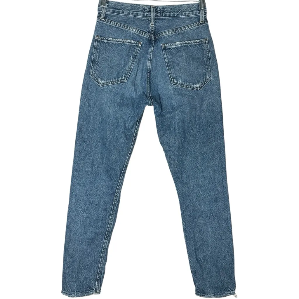 Agolde Jamie High Rise Classic Jeans in Blithe Size 23 - Image 7