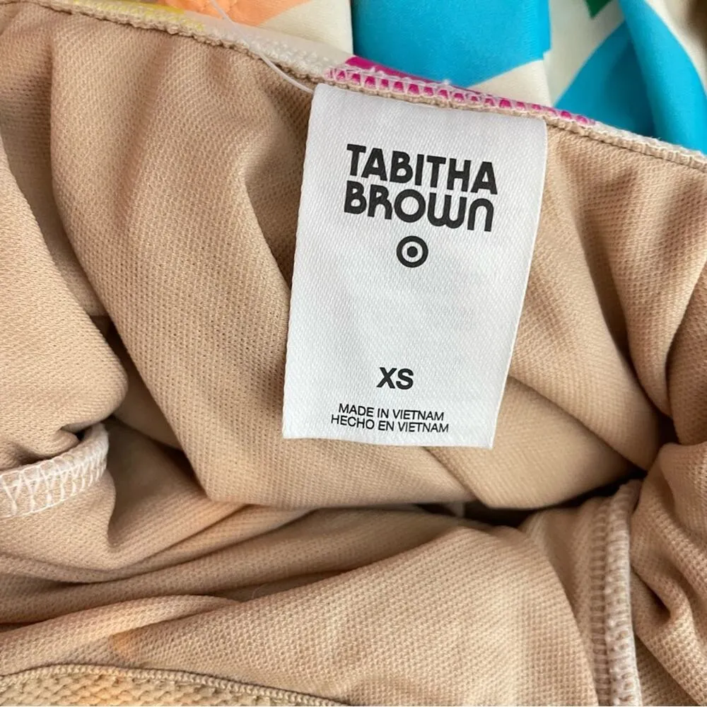 Tabitha Brown x Target Tropical Colorful One piece swimsuit bathing suit swim XS - Image 10