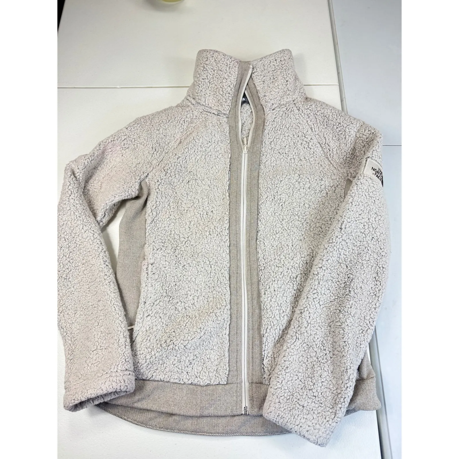 The North Face Womens Fleece Jacket Full Zip High Neck Sherpa Small‎ - Image 3