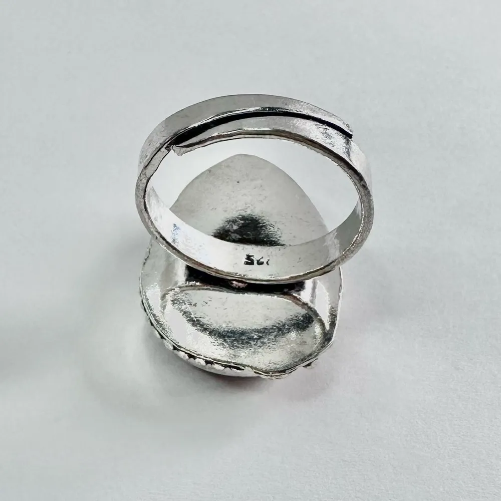 NOREENA Jasper Genuine Stone 925 Sterling Silver Ring - Image 5