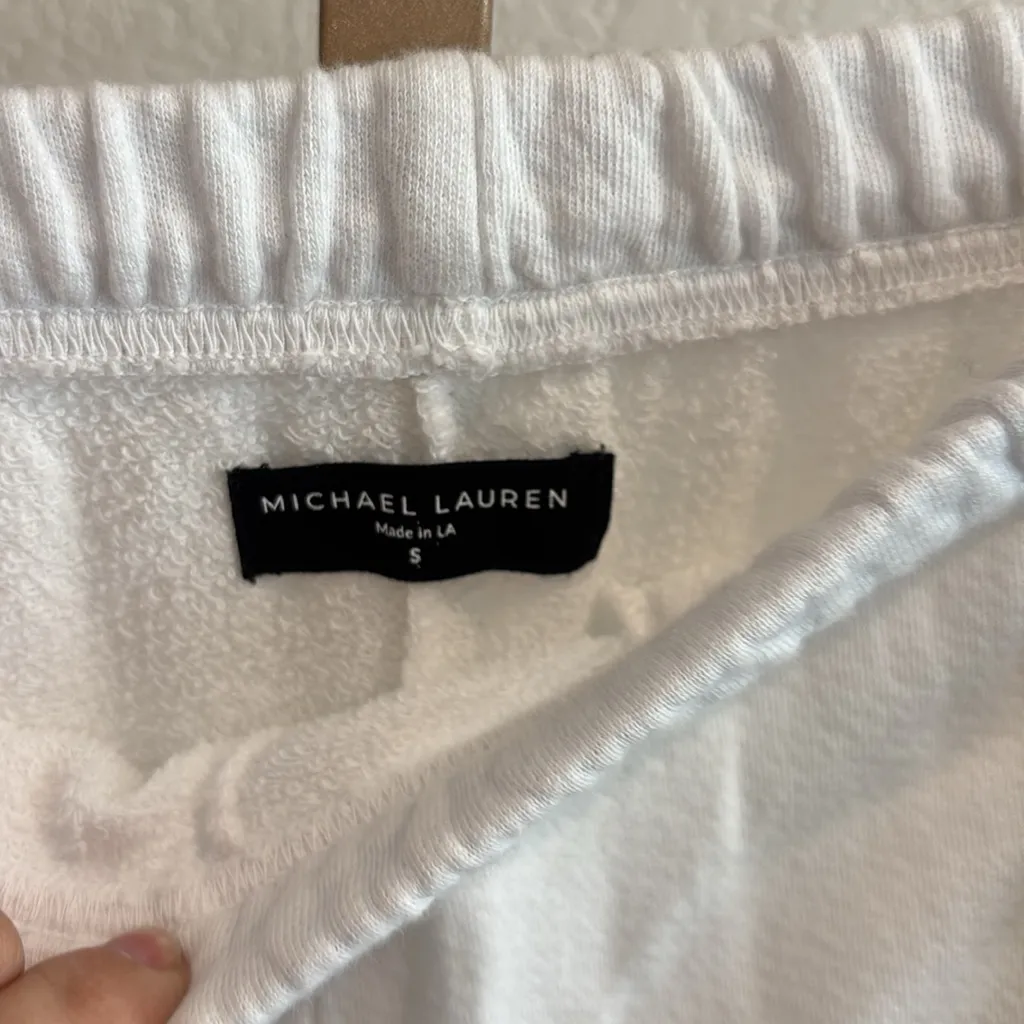 New Michael Lauren Nate Core Crop Sweatpants Size Small - Image 5