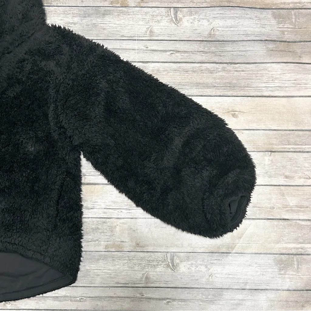 Lululemon Black Sherpa Fleece Warmth Restore Oversized Turtleneck XS S *MATTED* - Image 7