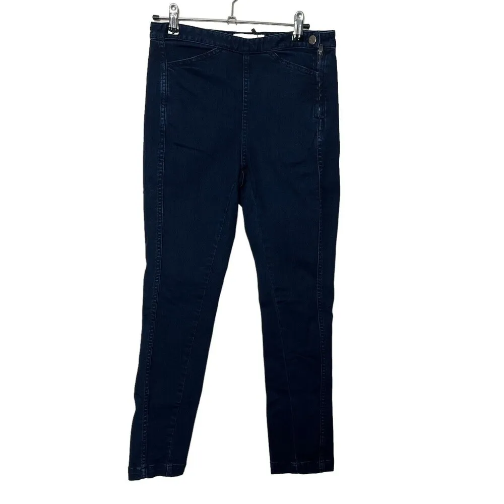RACHEL COMEY Fetter Pants In Dark Indigo Stretch Cropped Slim Women’s Size 2 - Image 2