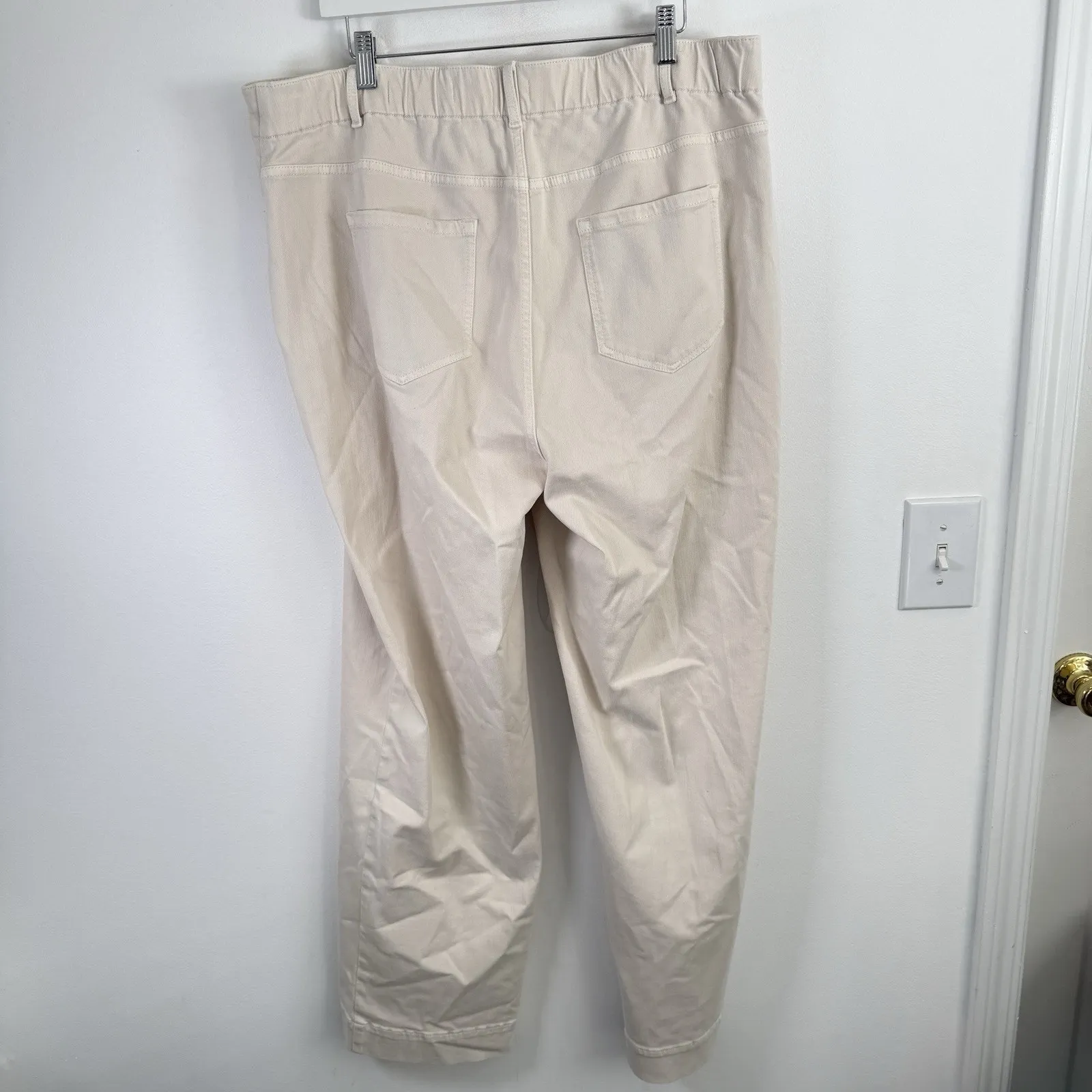 J Jill Denim High Rise Wide Leg Jeans Light Barley Beige NEW Womens Plus 20 - Image 5