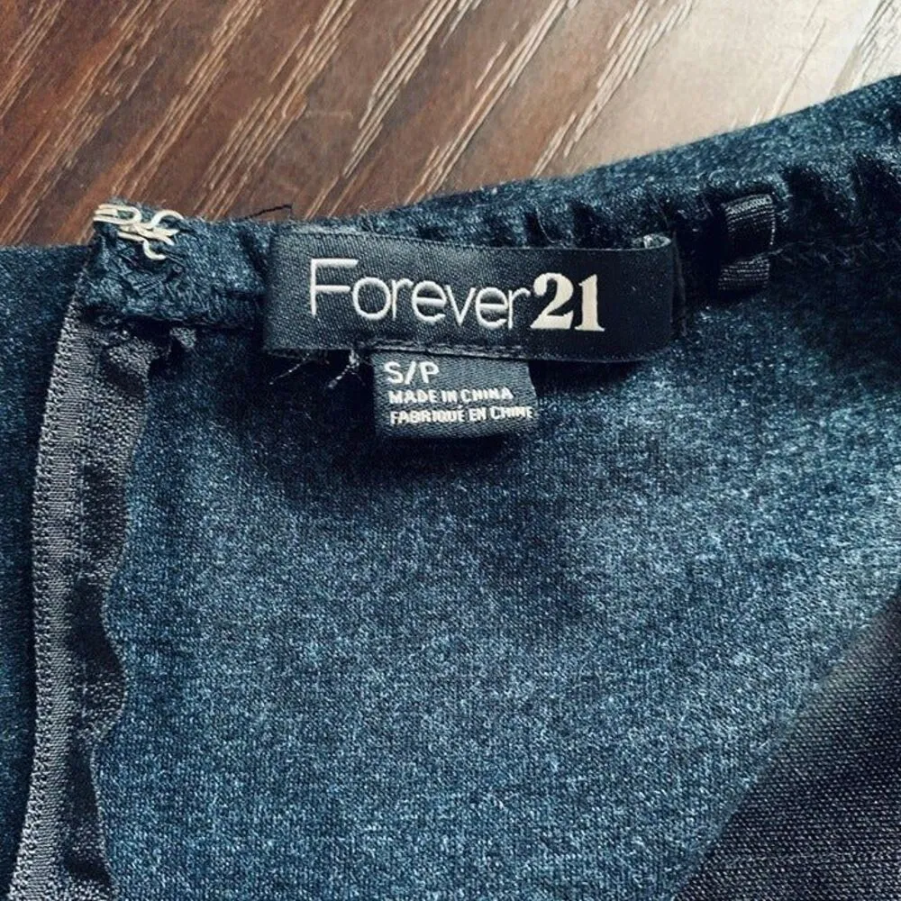 Forever 21 Y2K Western Blue Jean Denim-Like Bodycon Strapless Mini Dress |Size S - Image 7