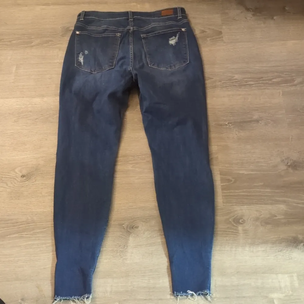 Judy Blue High Rise Button Fly Cuffed Skinny Jeans Size 14W - Image 9