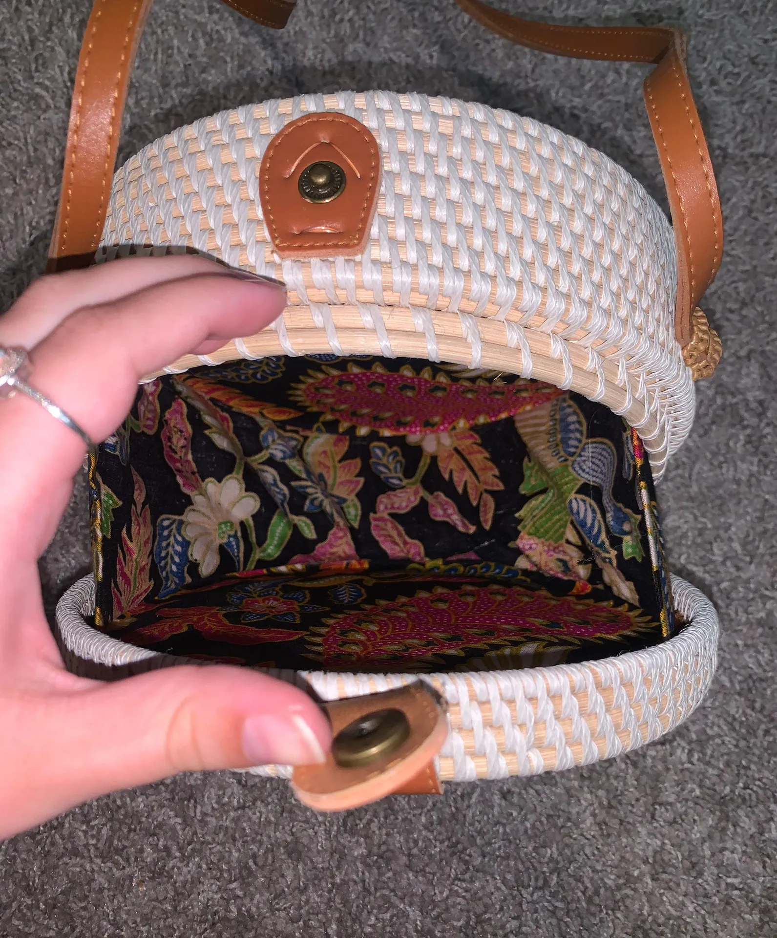 Francesca's Wicker Purse - Image 5