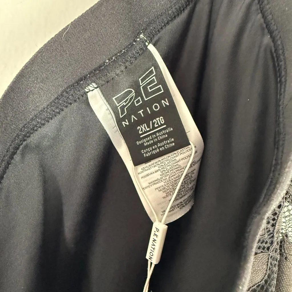 NWT P.E Nation Leading Score Legging Lace Sheer Black Size 2XL XXL $139 NEW - Image 12