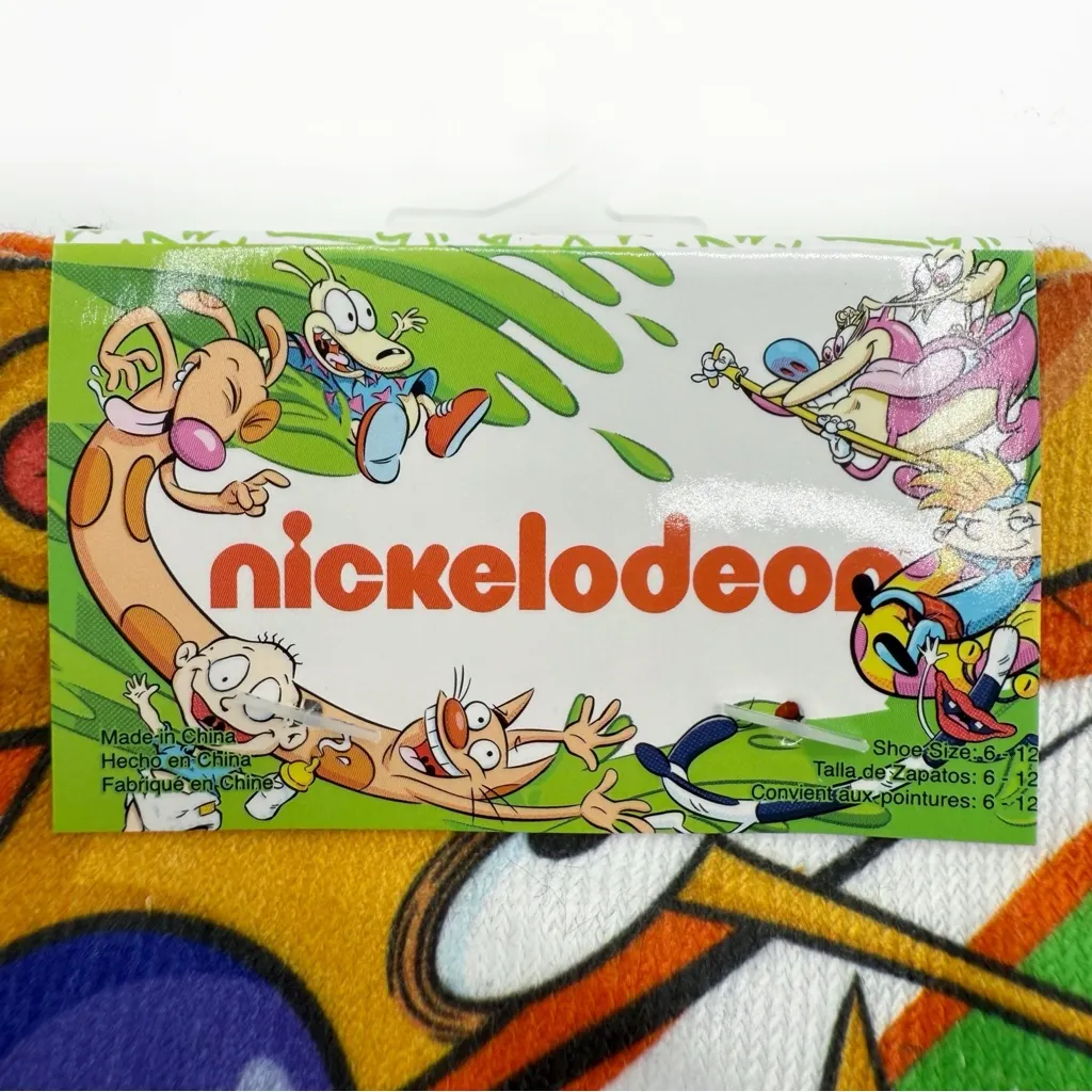 Nickelodeon 90s Y2K Crew Socks Mens Womens Spongebob Catdog Angry Beavers Gift - Image 3