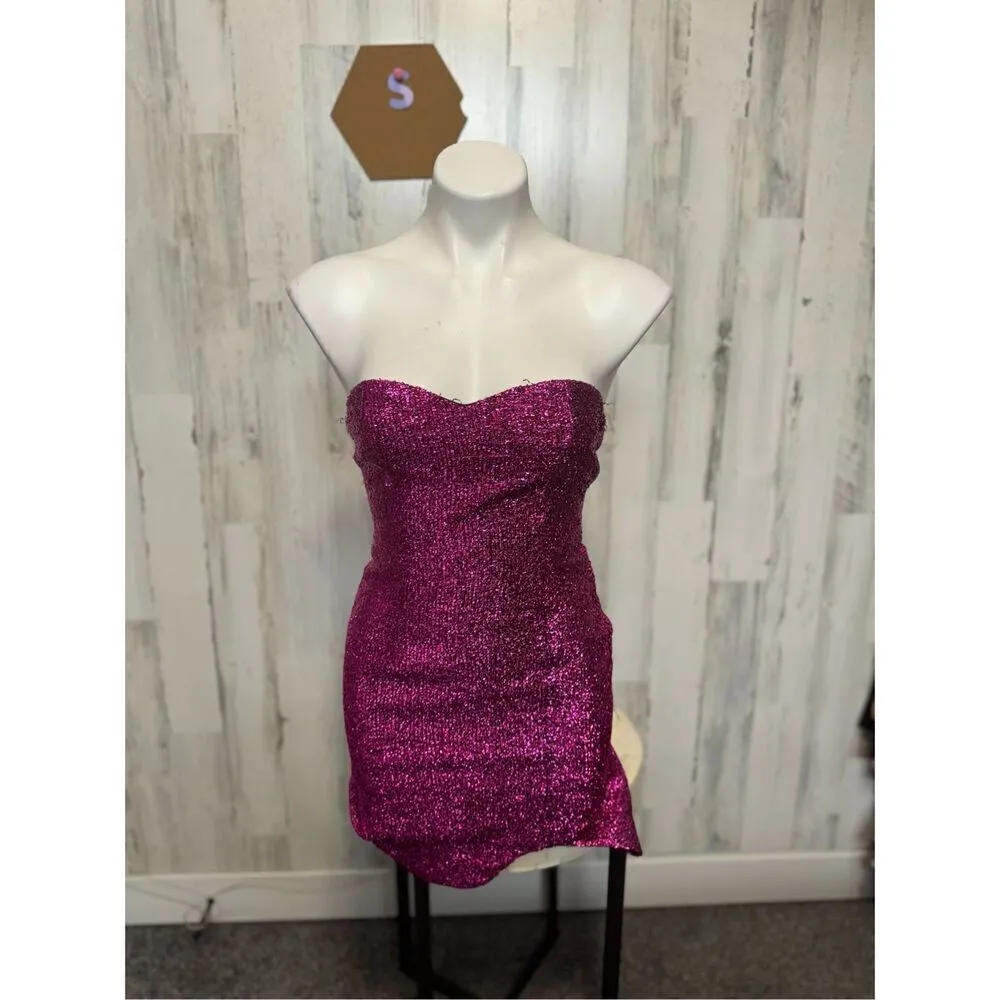 fuchsia color dress Pink - Image 2