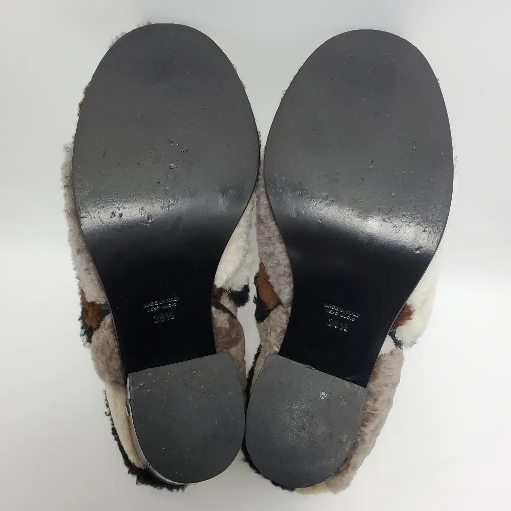 Laurence Dacade Pete Patchwork Shearling Fur Bootie Size 38.5 Brown - Image 12