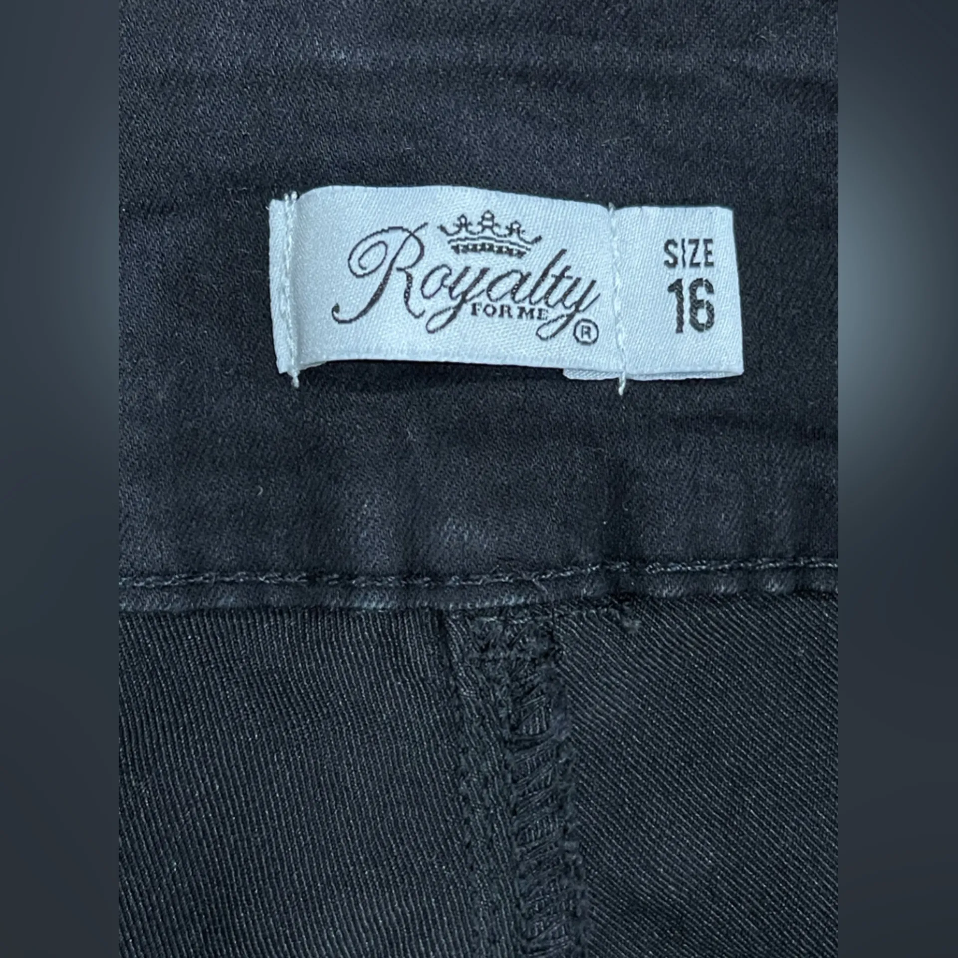 Royalty For Me Black Denim Pants - Image 7