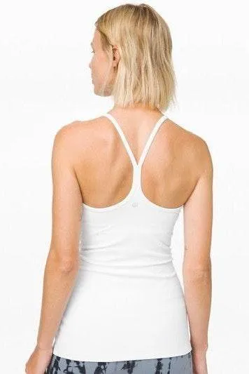 Lululemon Power Y Tank In White - Image 2